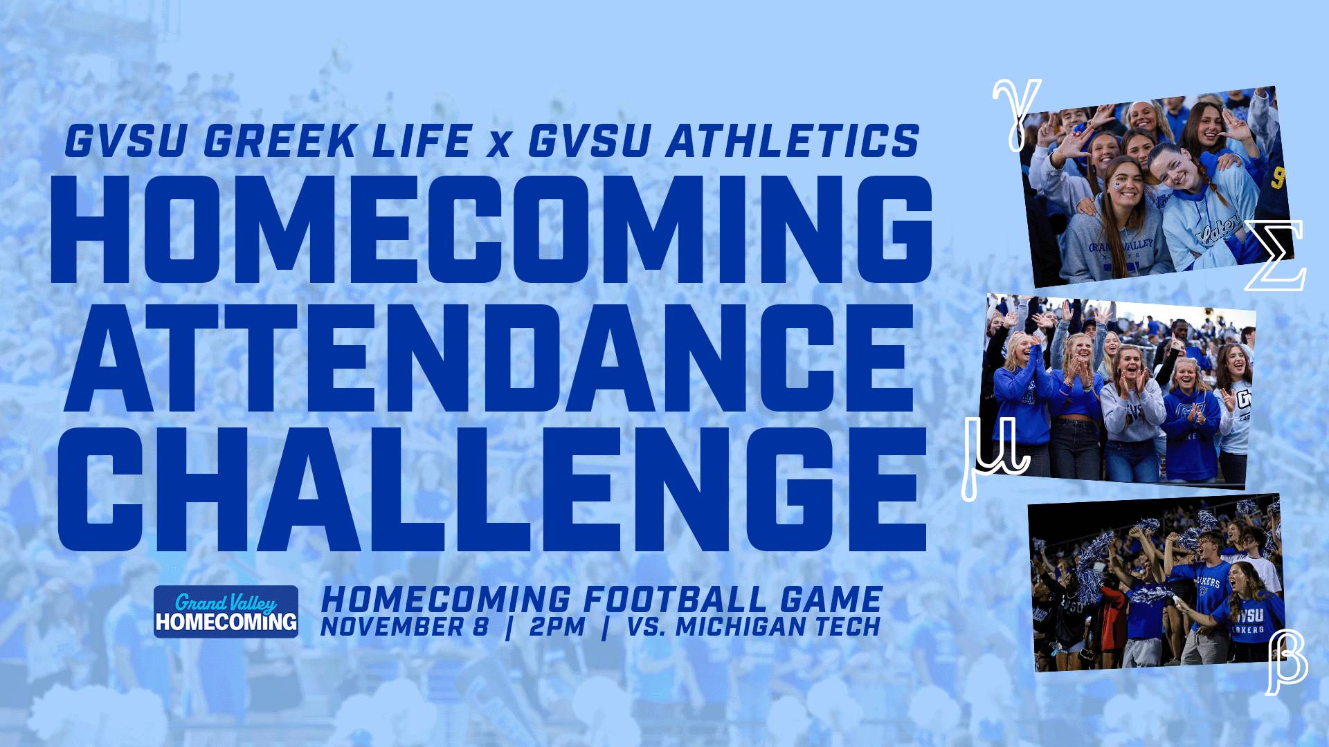 GVSU Greek Life Homecoming Attendance Challenge